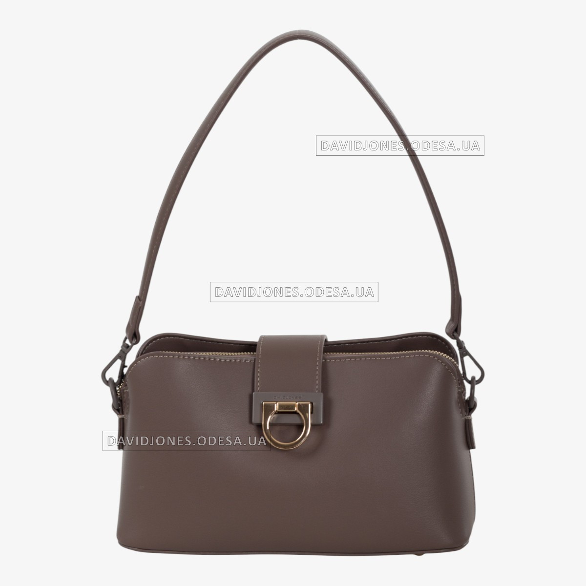 Клатч David Jones CM7803 bitter chocolate коричневого кольору